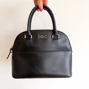Kate Spade New York Grove Street Carli Leather Crossbody Purse Bag Black